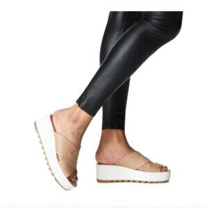 Sorel Cameron Flatform Mule Sandals Sz 10